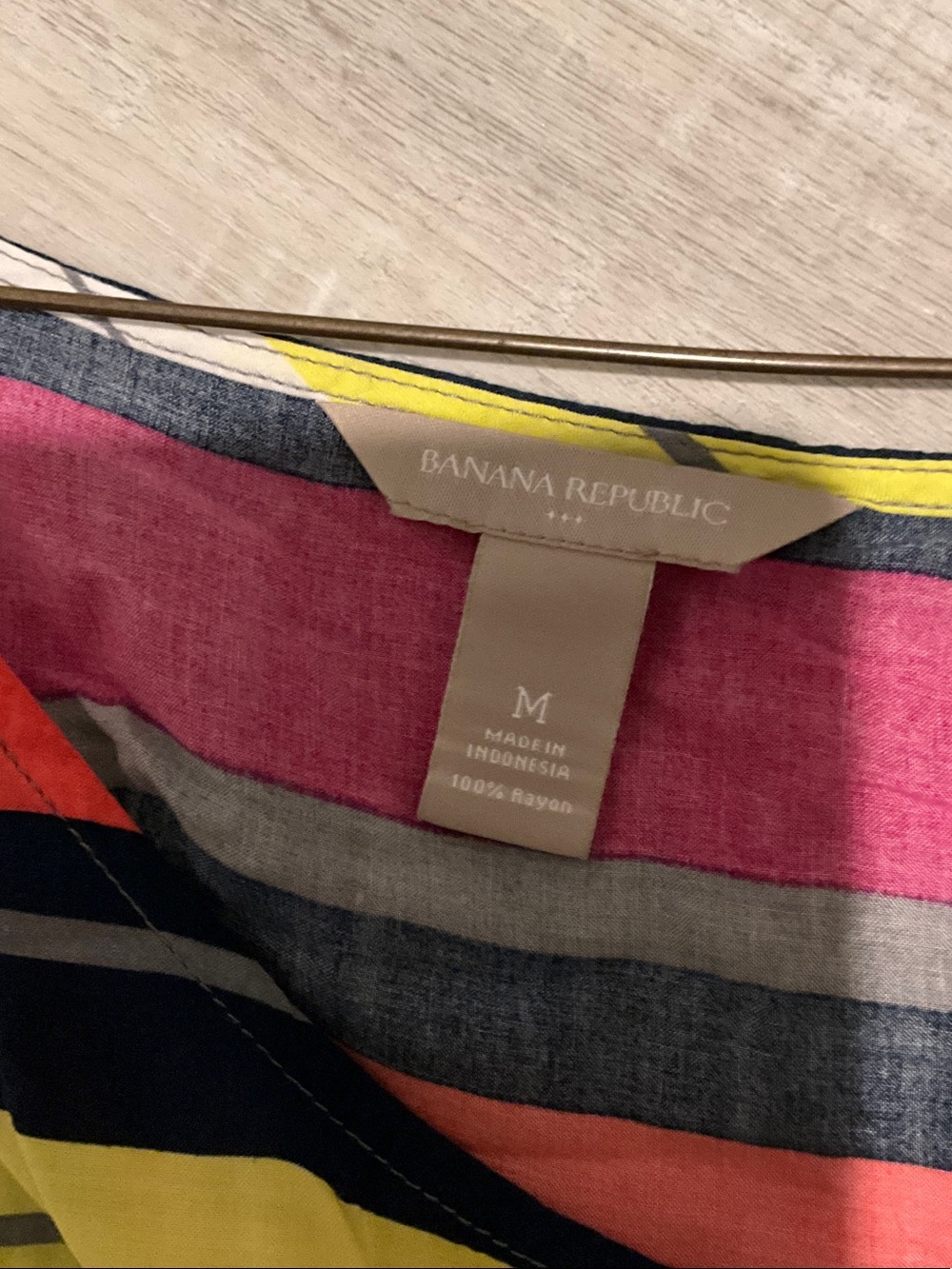 Bright Multicolor Striped Summer Dress - Picture 3 of 3